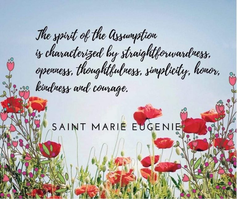FEATURED QUOTES FROM ST. MARIE EUGENIE Assumption Alumnae Association
